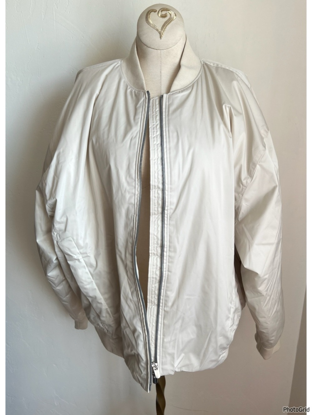 Athleta Sateen Bomber Jacket XL